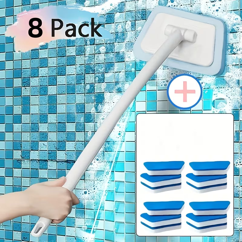 Shower Cleaning Brush, Durable Plastic Multi-Functional Cleaning Tool