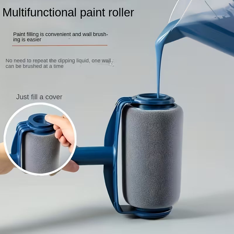 2pcs Large Self-Feeding Paint Roller Set with Extension Pole